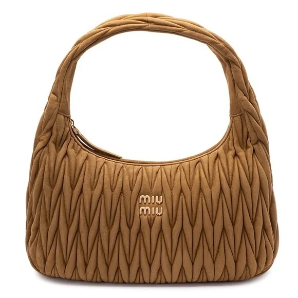 バッグ・カバンその他 MIU MIU Wander extra-large hobo bag in quilted suede Miu Miu | Bags | Miu Miu Wander Matelasse Suede Leather Hobo